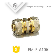 EM-F-A106 Equal raccords à compression droite union en laiton raccord